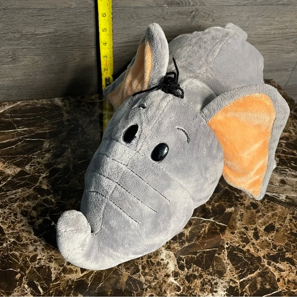 Jumbo Flip A Zoo Reversible Tiger Elephant 20” Plush Toy Pillow Stuffed Animal - Picture 6 of 10